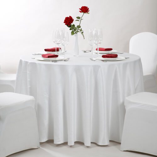Custom Polyester Round Tablecloths for Weddings and Banquets