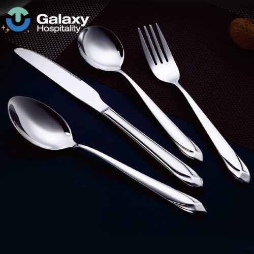 304 Stainless Steel Cutlery Set – Wedding Flatware with Dessert Fork, Spoon, and Steak Knife
