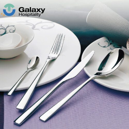 Portuguese Style 304 Stainless Steel Flatware Set – Elegant Thin Design for Hotels & Restaurants