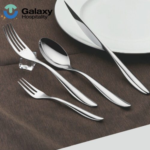 Luxury 304 Stainless Steel Square Handle Cutlery Set for Restaurants and Hotels