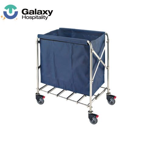 Galaxy X Folding hotel room commercial cleaning service laundry linen trolley carts