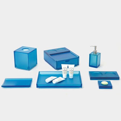 GALAXY High Quality Bathroom Set Toilet 8 pieces Hotel Home Modern Resin Bathroom Accessories Set Hand Sanitizer Soap Dispenser Set