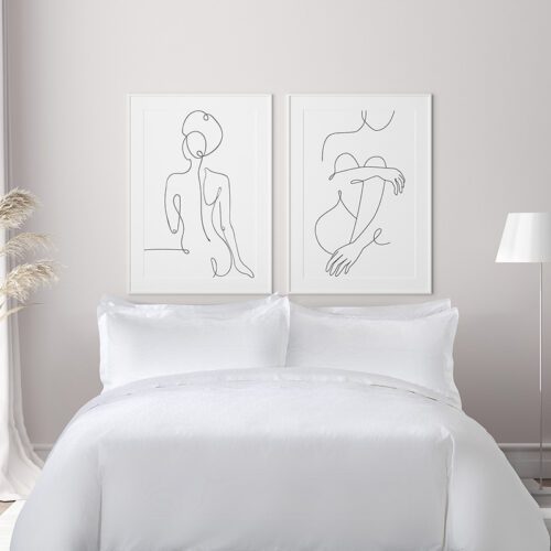 Galaxy 4pcs Water Ripple Pattern Bedding Set Sheet Guangzhou Factory High Quality 55% Linen 45% Cotton Sateen Fabric Hotel Linen Bed Sheets Linen Bed Set