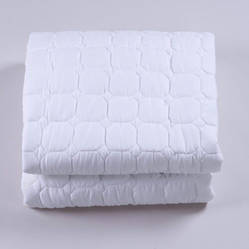 Soft Quilted Mattress Protector with Elastic Straps for Hotel and Home Bedding