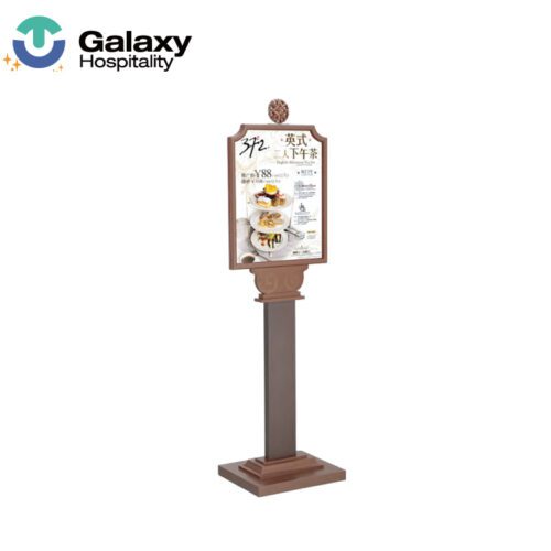 Galaxy cheap price portable sign frame board display holder metal floor stand adjustable poster display