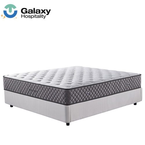 Galaxy Hotel Supplies-Hot Sale High Quality Fireproof Fiber 12 Inch Pocket Coil Spring Sleeping Hybrid Hotel Mattress